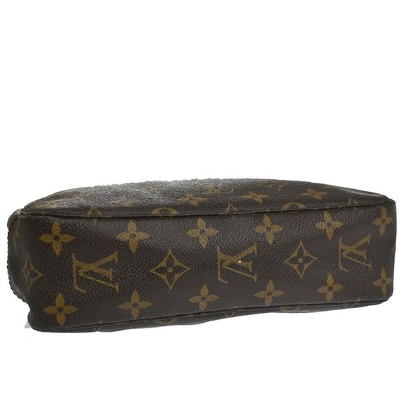 Auth LOUIS VUITTON Trousse Toilette 23 Clutch Hand Bag Monogram Brown - Picture 16 of 16